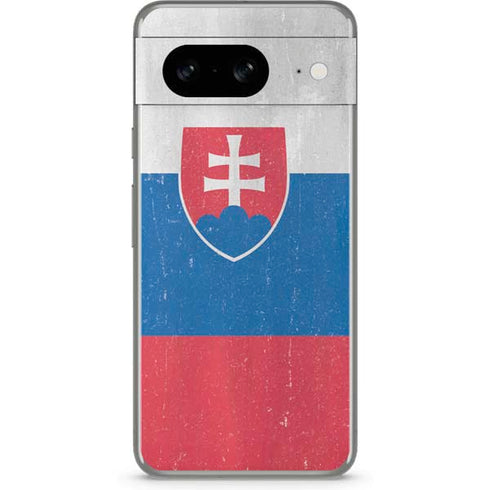 Slovakia Flag Distressed Google Pixel 8 Skin